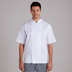 Twin Pack - Professional Chefs Jacket - Short Sleeve - White