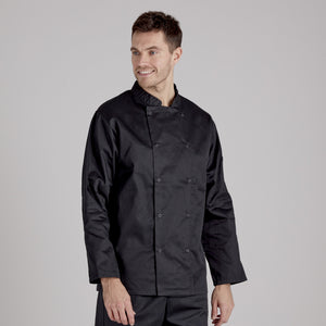 Twin Pack - Professional Chefs Jacket - Long Sleeve - Black