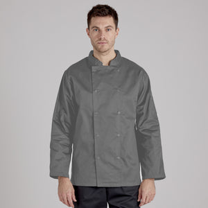 Twin Pack - Professional Chefs Jacket - Long Sleeve - Grey
