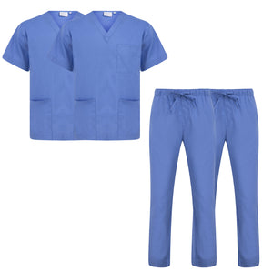 Twin Pack - Proluxe Professional Healthcare Scrub Suit Set - Top & Trouser