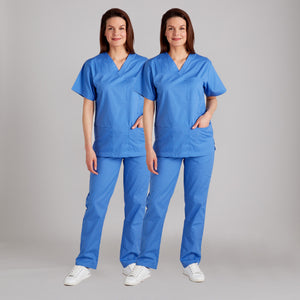 Twin Pack - Proluxe Professional Healthcare Scrub Suit Set - Top & Trouser