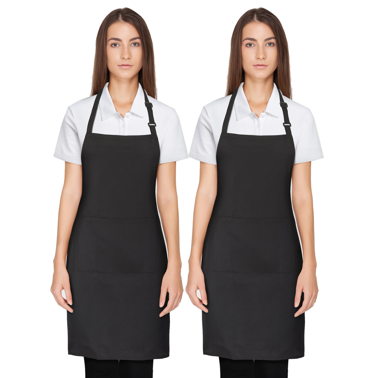 Twin Pack - Bib Apron with Pocket