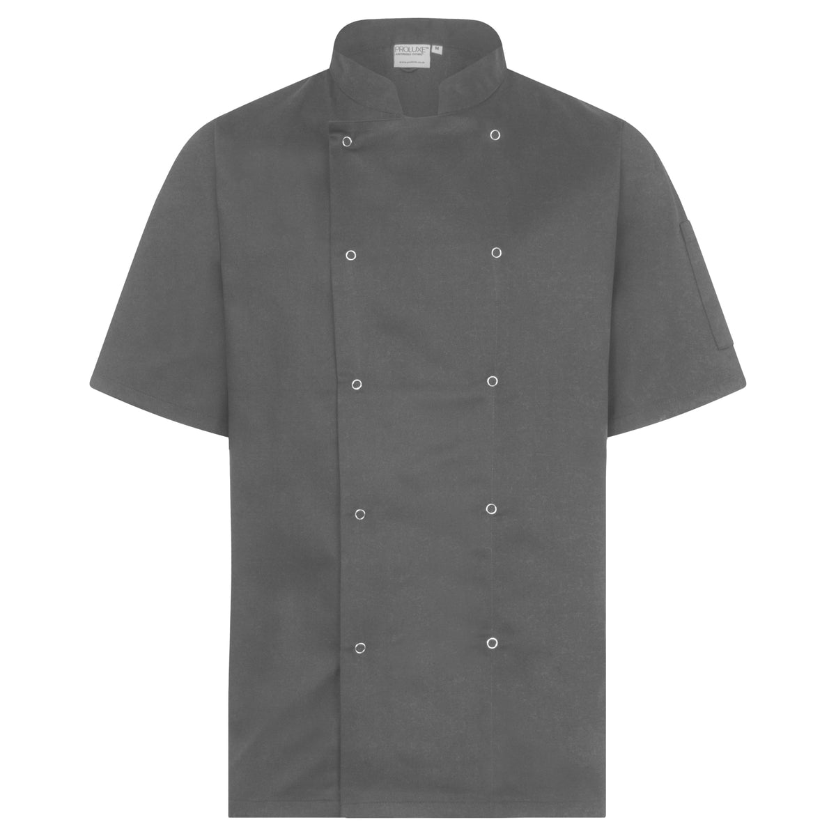 Proluxe Professional Chefs Jacket - Short Sleeve - Unisex - Grey