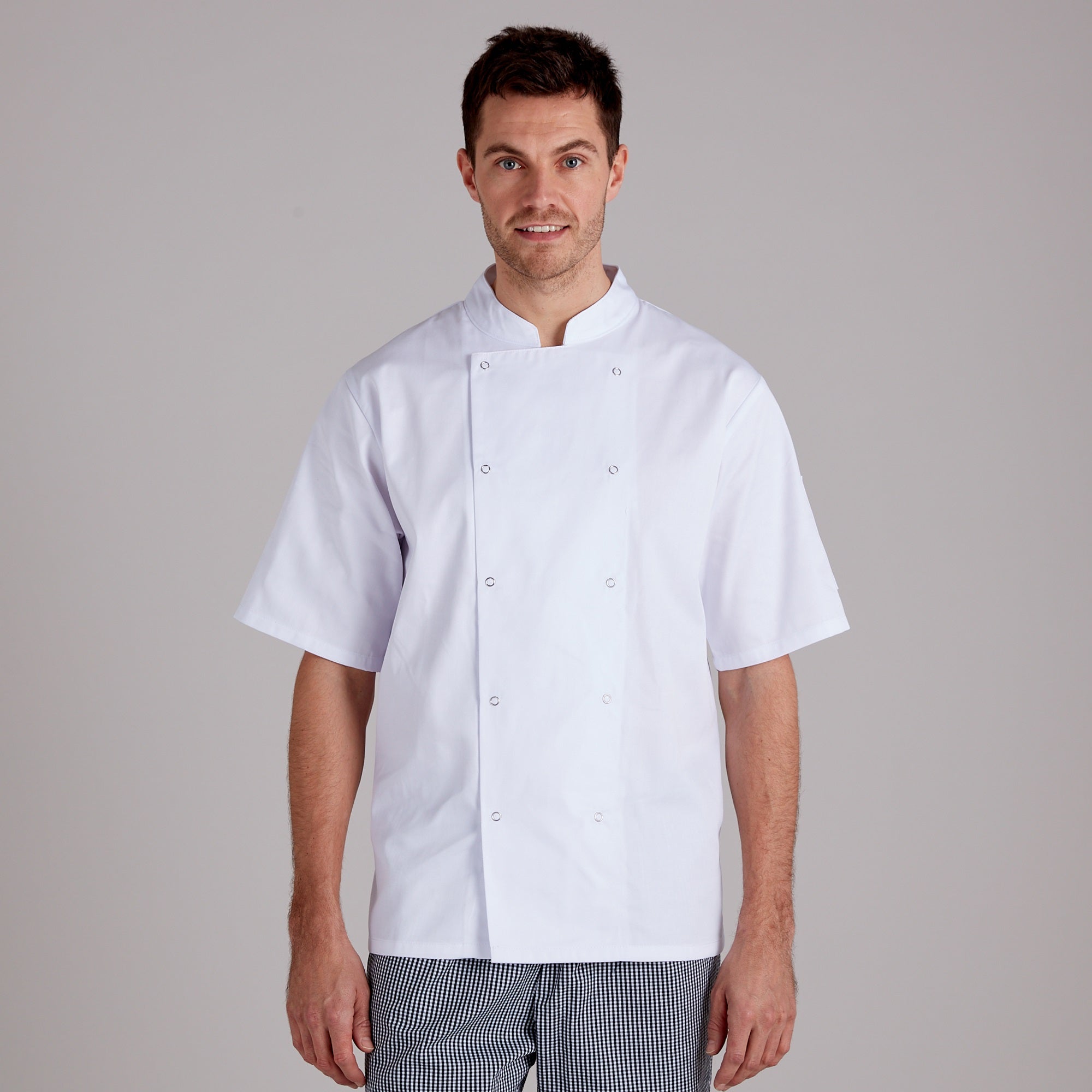 Proluxe Professional Chefs Jacket Short Sleeve Unisex White