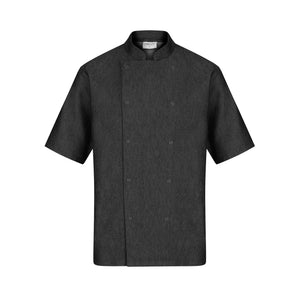Proluxe Chefs Denim Jacket - Short Sleeve - Unisex - Black