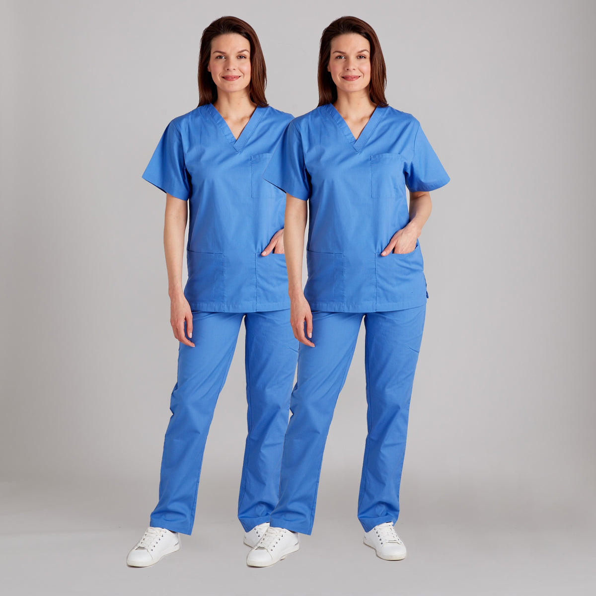 Twin Pack - Proluxe Professional Healthcare Scrub Suit Set - Top &amp; Trouser