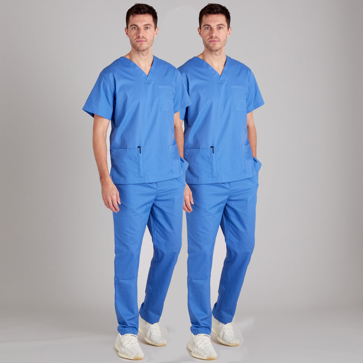 Twin Pack - Proluxe Professional Healthcare Scrub Suit Set - Top &amp; Trouser
