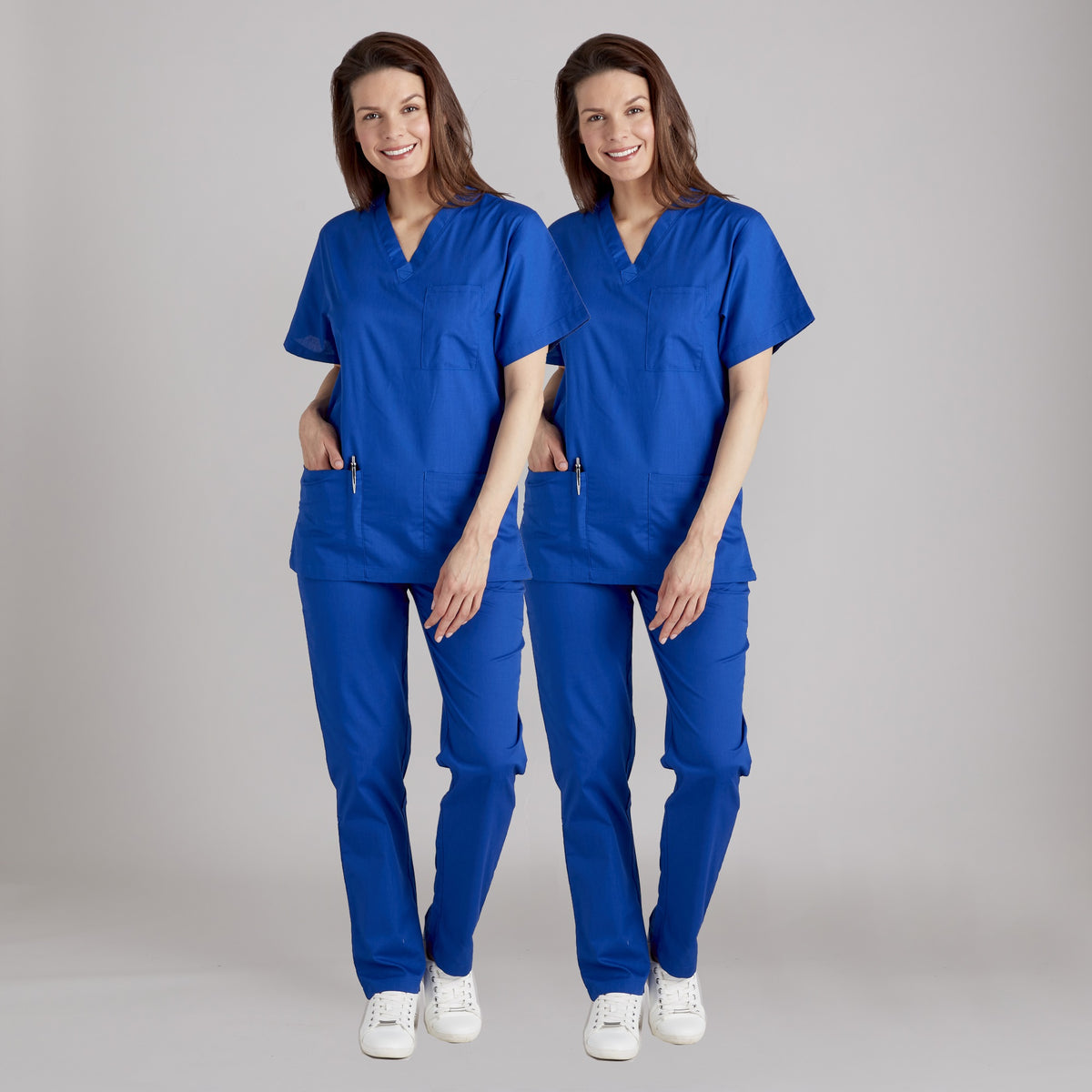 Twin Pack - Proluxe Professional Healthcare Scrub Suit Set - Top &amp; Trouser