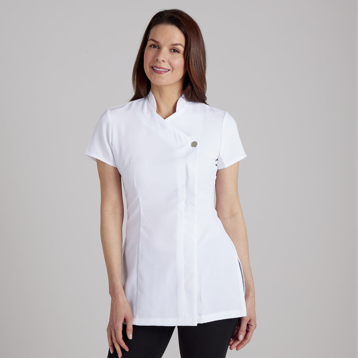 Proluxe Signature Button Tunic - White