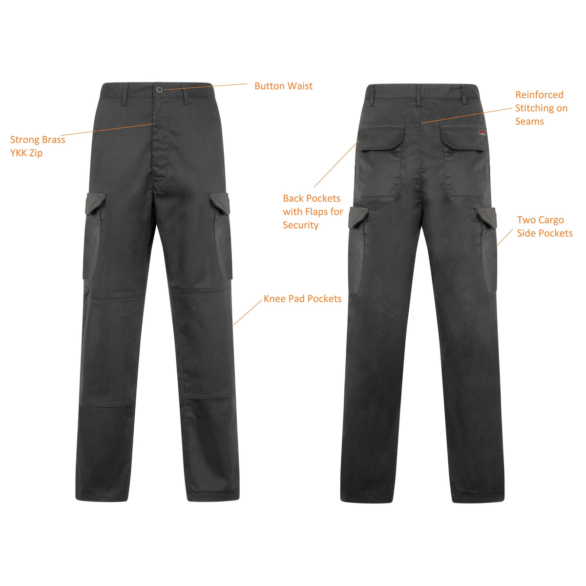 Proluxe Mens Endurance Two Tone Cargo Work Trouser