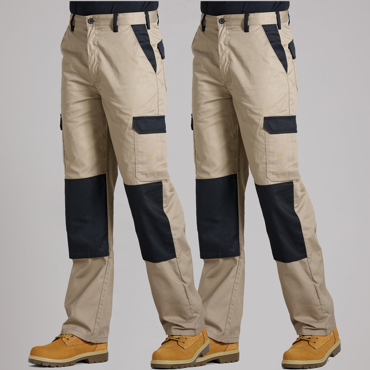 Proluxe Twin Pack - Endurance Two Tone Cargo Combat Work Trouser