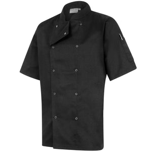 Twin Pack - Professional Chefs Jacket - Short Sleeve - Black