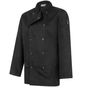 Twin Pack - Professional Chefs Jacket - Long Sleeve - Black