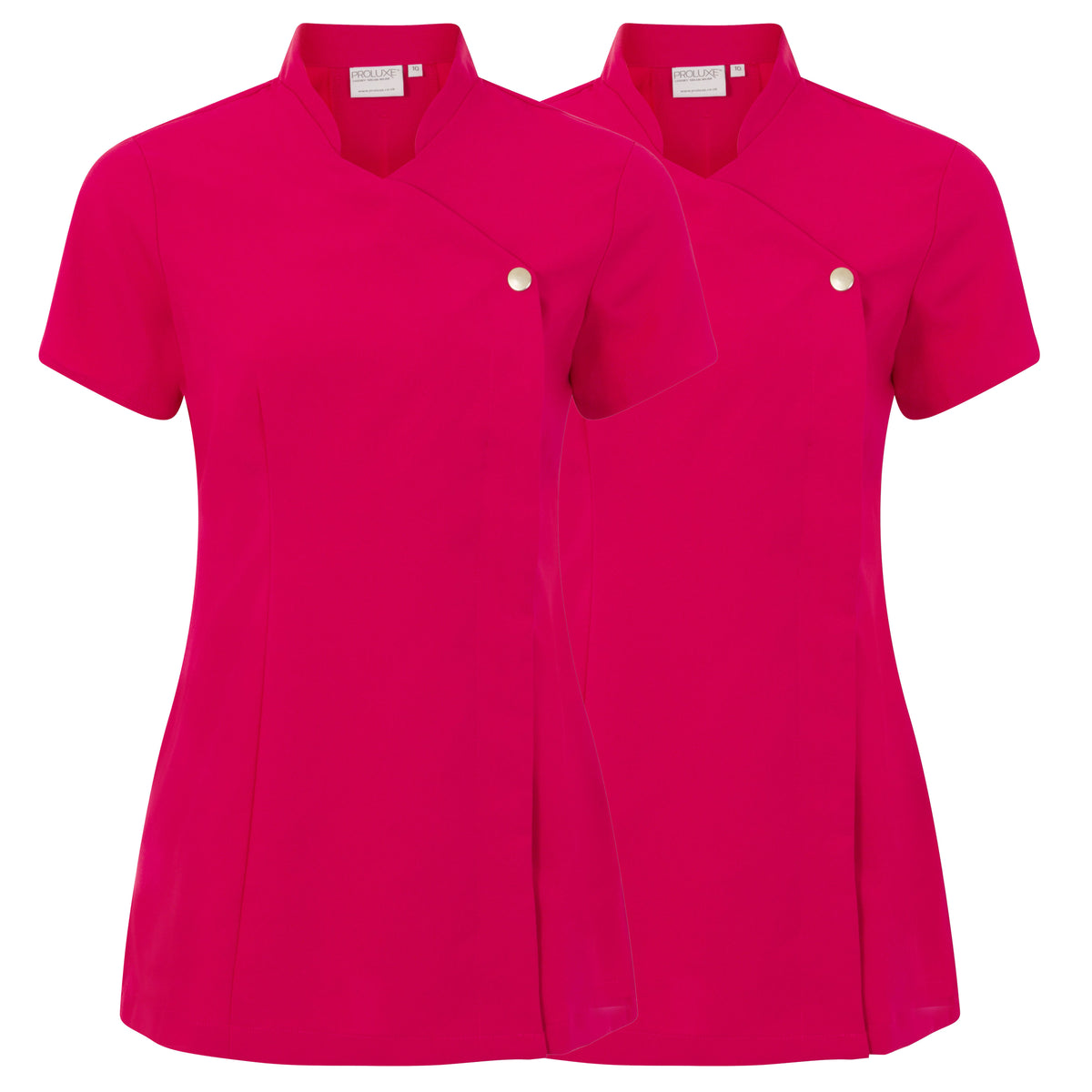 Twin Pack - Proluxe Press Stud Salon Tunic