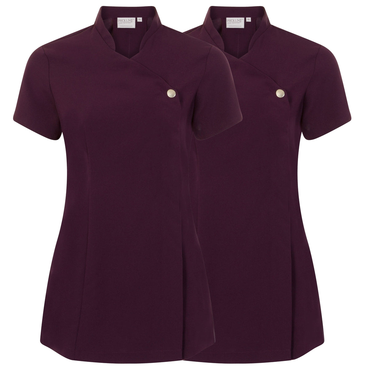 Twin Pack - Proluxe Press Stud Salon Tunic