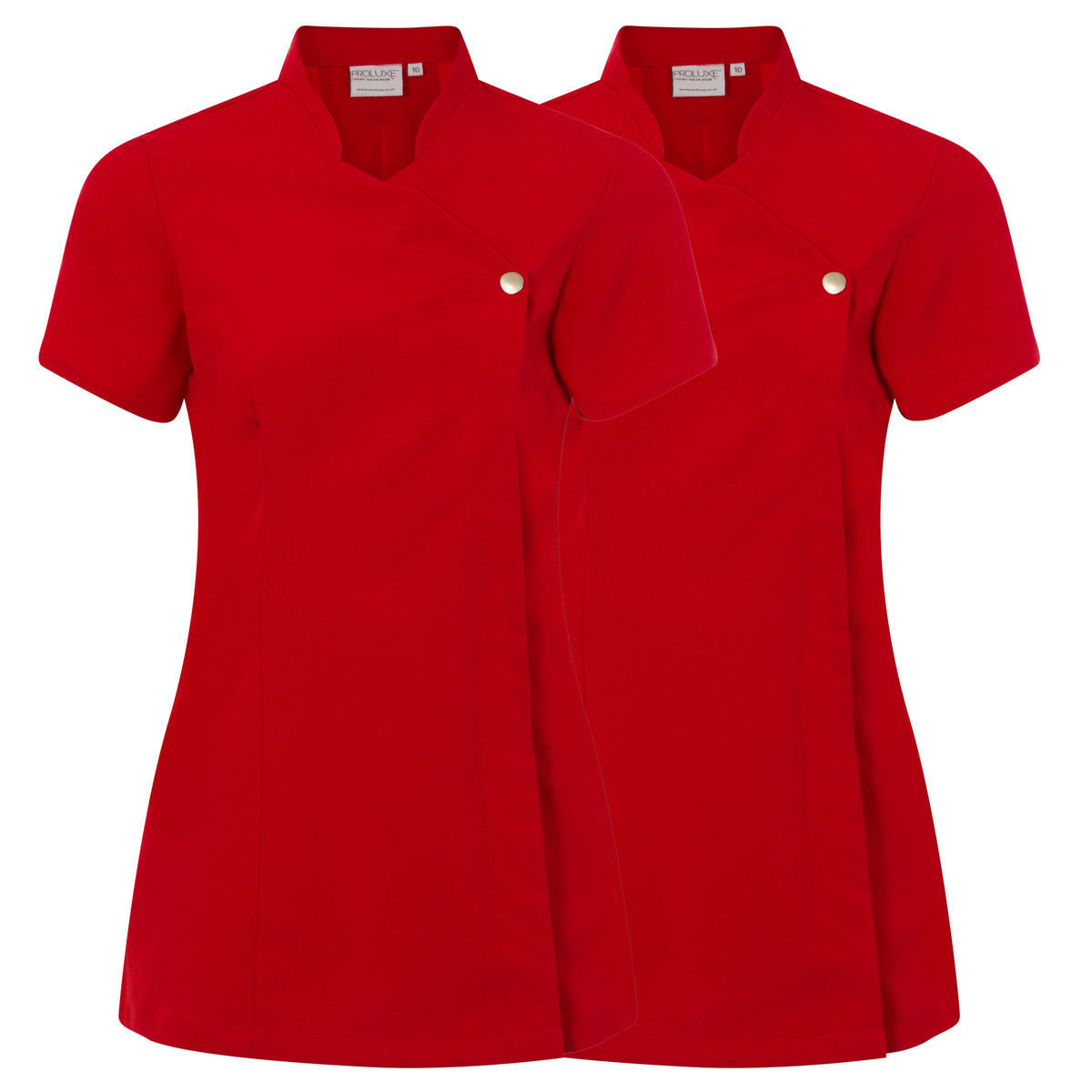 Twin Pack - Proluxe Press Stud Salon Tunic