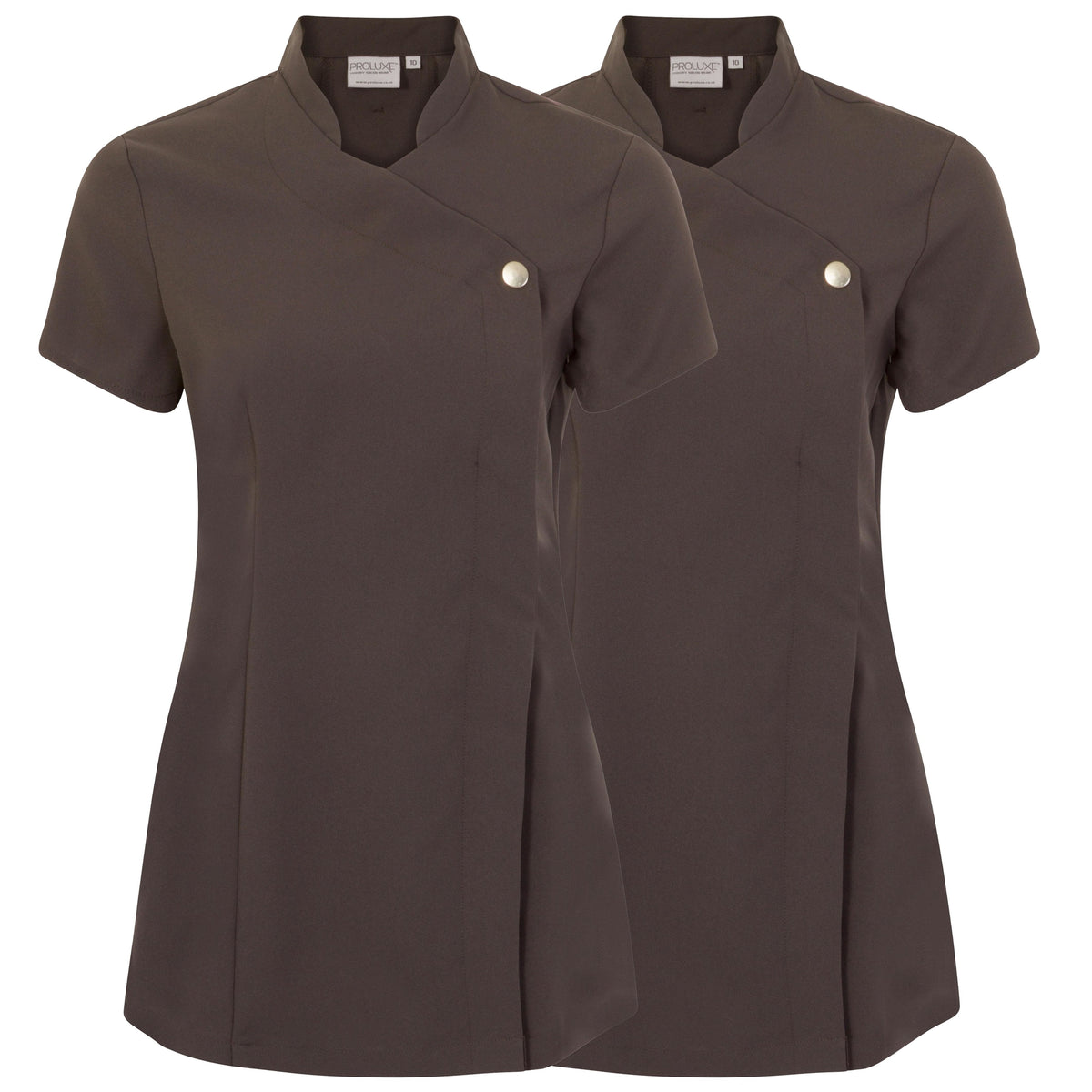 Twin Pack - Proluxe Press Stud Salon Tunic