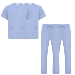 Twin Pack - Proluxe Professional Healthcare Scrub Suit Set - Top & Trouser